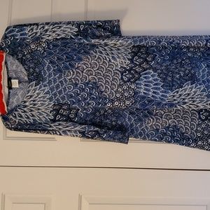 Blue knit dress, size L